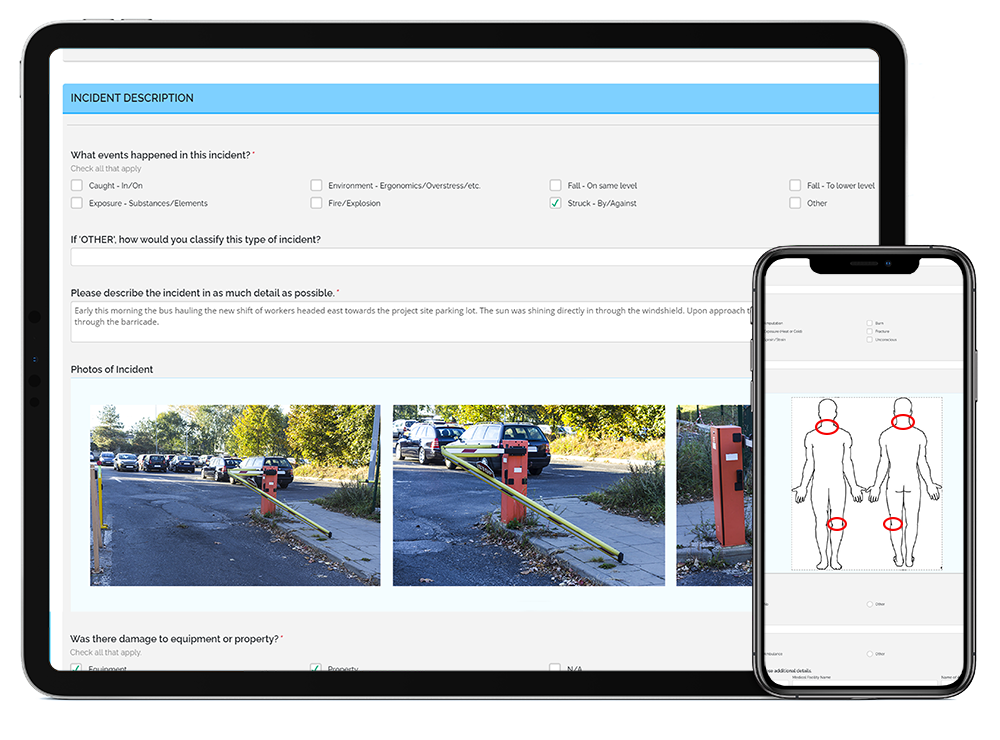incident management software on tablet and mobile