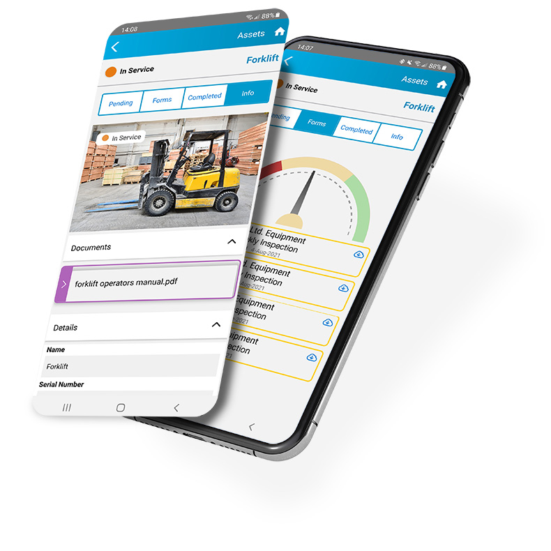 Equipment and Asset Management Software on mobile