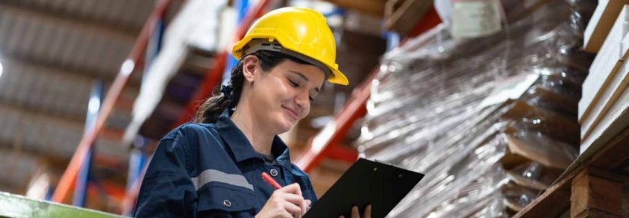 Happy Employee on Scissor Lift - Preventing Scissor Lift Accidents