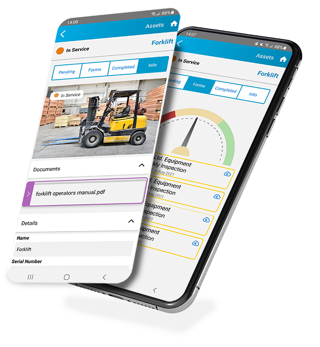 Equipment and Asset Management Software on mobile