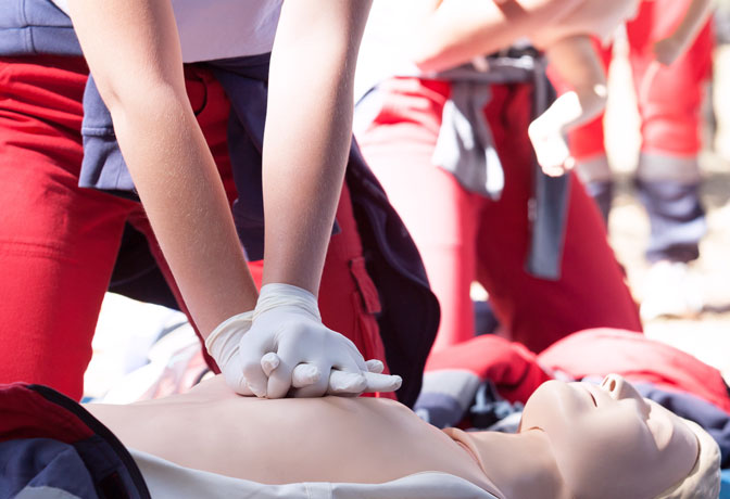 First aid training course